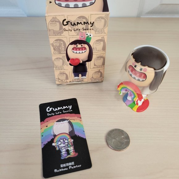 POP MART X GUMMY Daily Life Series Rainbow Painter Mini Figure NEW w/ Box Opened - Picture 2 of 9